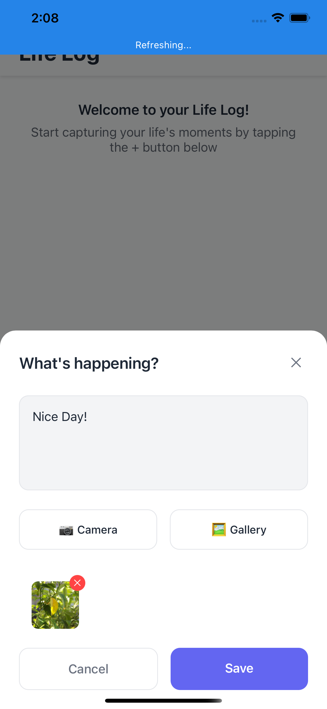 Life Logger - Rich Timeline